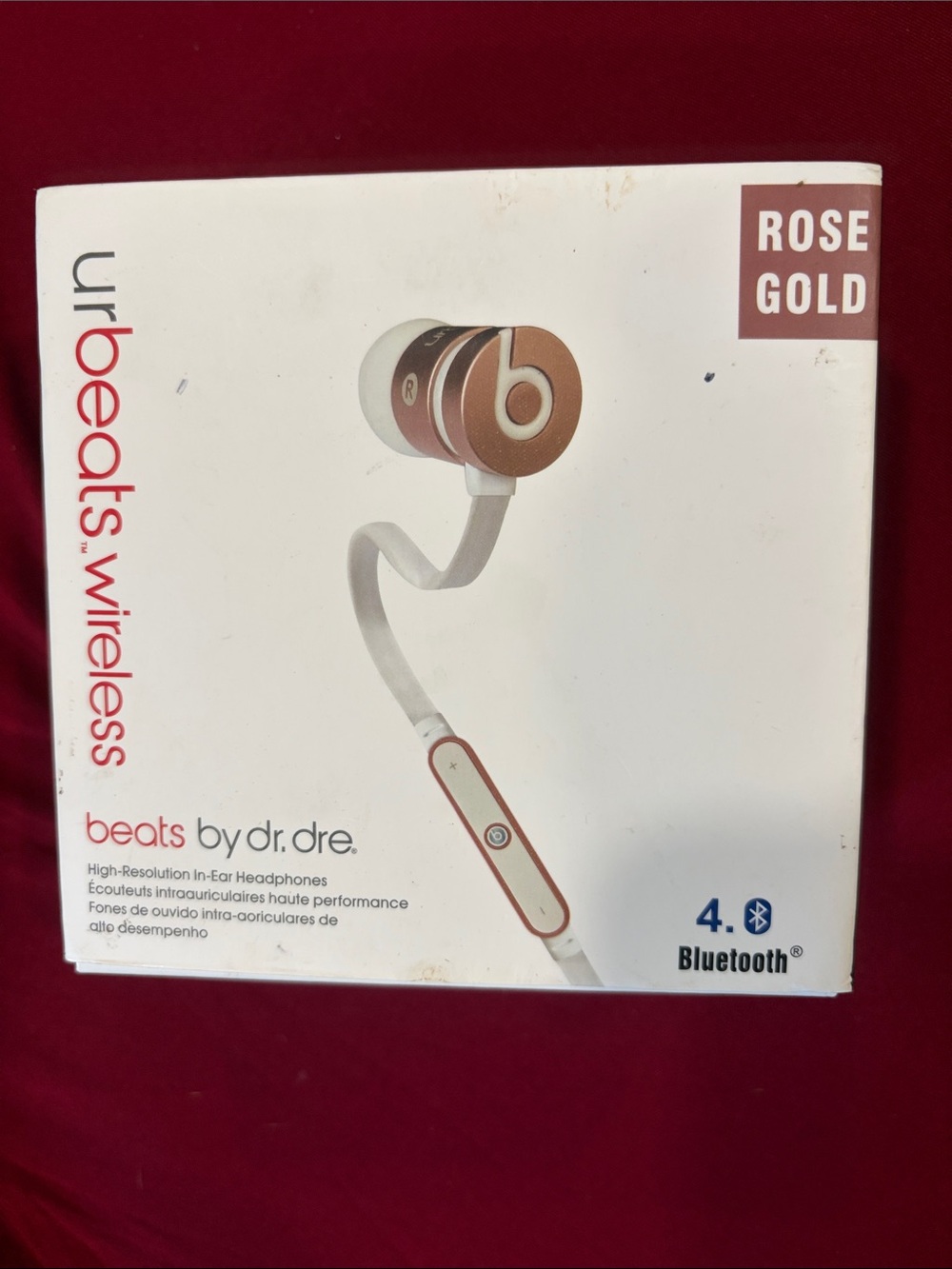 Beats by Dre urBeats Wireless In-Ear Headphones - Rose Gold and White
